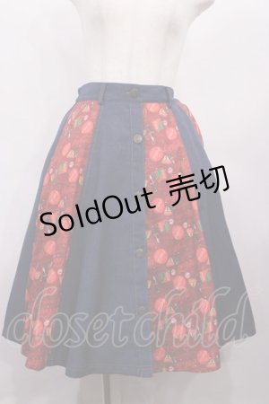 画像: axes femme POETIQUE / コカコーラ切替スカート M レッド/ブルー H-26-02-06-1006-AX-SK-NS-ZH