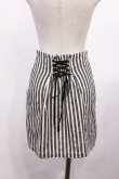 画像2: Fi.n.t / ストライプスカート Free オフ/ブラック H-26-02-06-1009-CA-SK-NS-ZH (2)