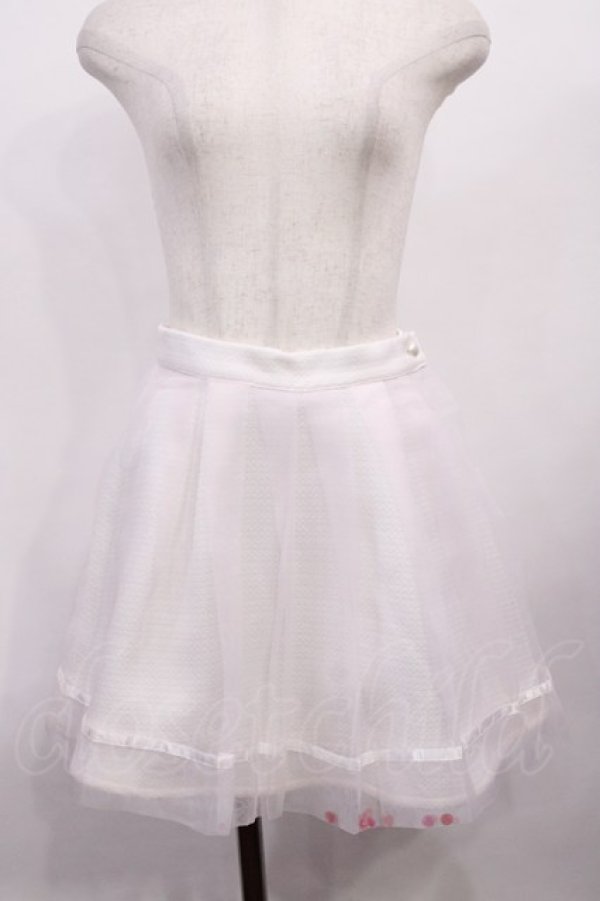 画像1: Swankiss / オーガンジースカート Free オフ H-26-02-06-1010-CA-SK-NS-ZH (1)