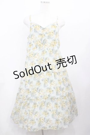 画像: axes femme / 花柄ワンピース M ミント H-26-02-06-1002-AX-OP-NS-ZH