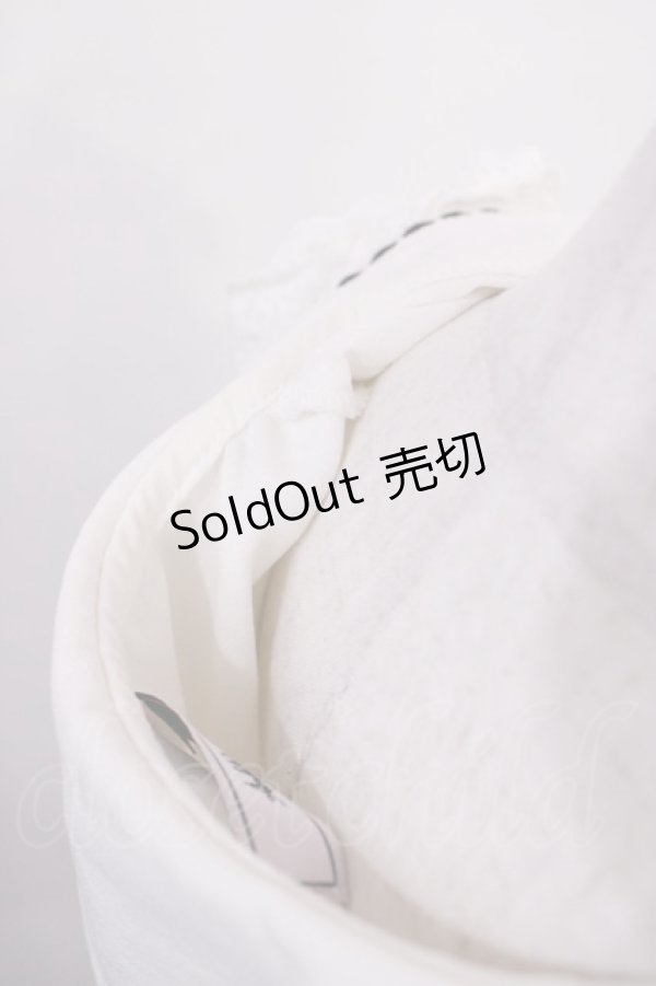 画像3: Ank Rouge / スクエアカラーハシゴリボンブラウス M オフ H-26-02-06-1017-CA-BL-NS-ZH (3)