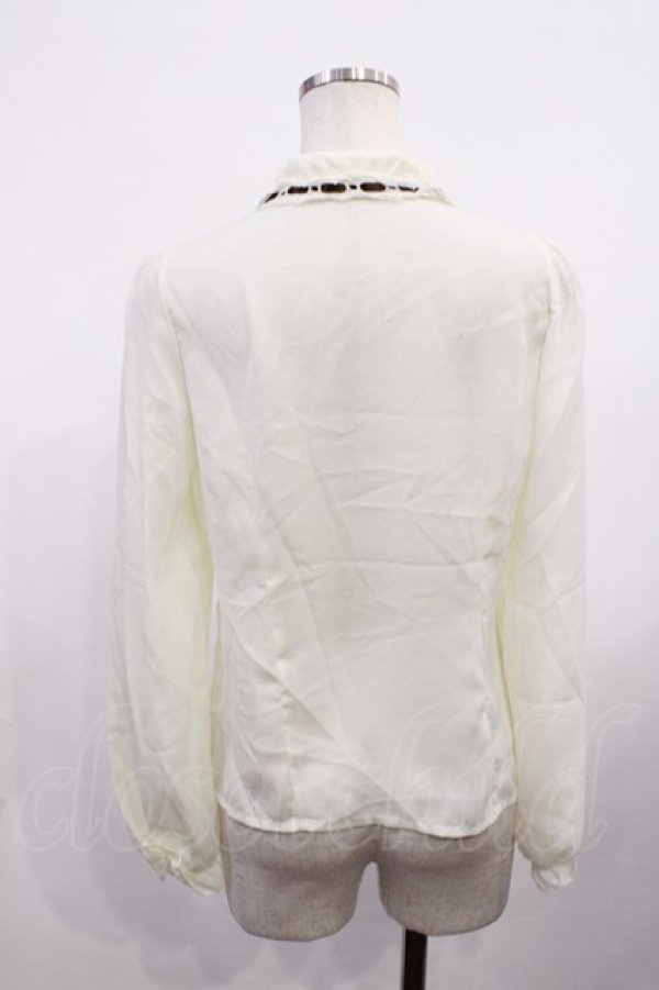 画像2: Ank Rouge / はしごレースブラウス M アイボリー H-26-02-06-1021-CA-BL-NS-ZH (2)