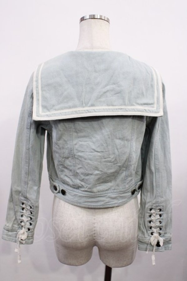 画像2: LIZ LISA / セーラーデニムジャケット Free ブルー H-26-02-06-1026-LO-JA-NS-ZH (2)