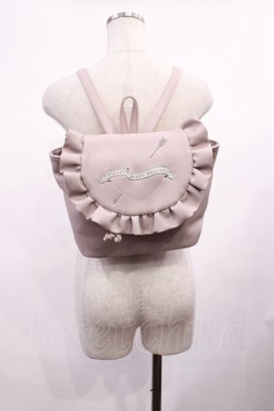 画像: axes femme POETIQUE / ハート刺繍リュック  ピンク H-26-02-06-1029-AX-BG-NS-ZH