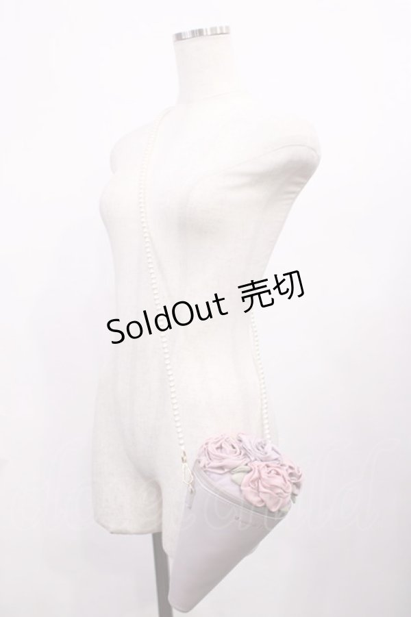 画像1: Maison de FLEUR / ブーケショルダーバッグ  ラベンダー H-26-02-06-1030-LO-BG-NS-ZH (1)