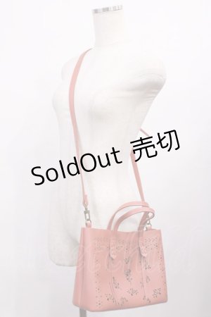 画像: axes femme / パンチングトートバッグ  ピンク H-26-02-06-1032-AX-BG-NS-ZH