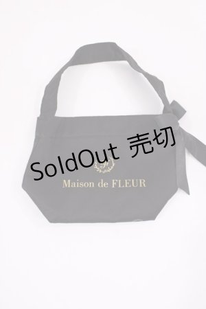 画像: Maison de FLEUR / Maison de FLEUR10周年ノベルティミニバッグ  ブラック H-26-02-06-1037-LO-ZA-NS-ZH