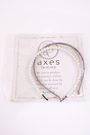 画像: axes femme / 3本セットカチューシャ   H-26-02-06-1038-AX-AC-NS-ZH