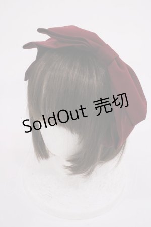 画像: axes femme kawaii / 斜めリボンカチューシャ  ワイン H-26-02-06-1039-AX-AC-NS-ZH