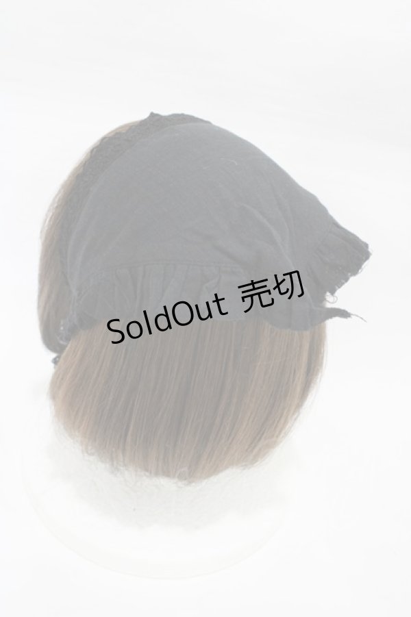 画像2: Victorian maiden / コラプションガーゼバブーシュカ  ブラック H-26-02-06-009-CL-AC-NS-ZH (2)