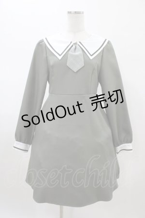 画像: Amavel / タイ付きセーラーワンピース Free グリーン H-26-02-06-024-CA-OP-NS-ZH