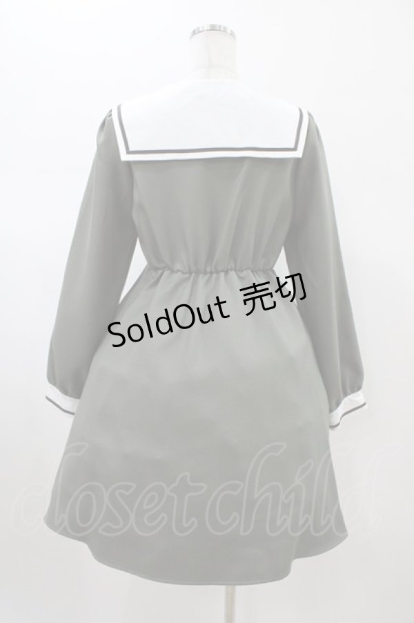 画像2: Amavel / タイ付きセーラーワンピース Free グリーン H-26-02-06-024-CA-OP-NS-ZH (2)