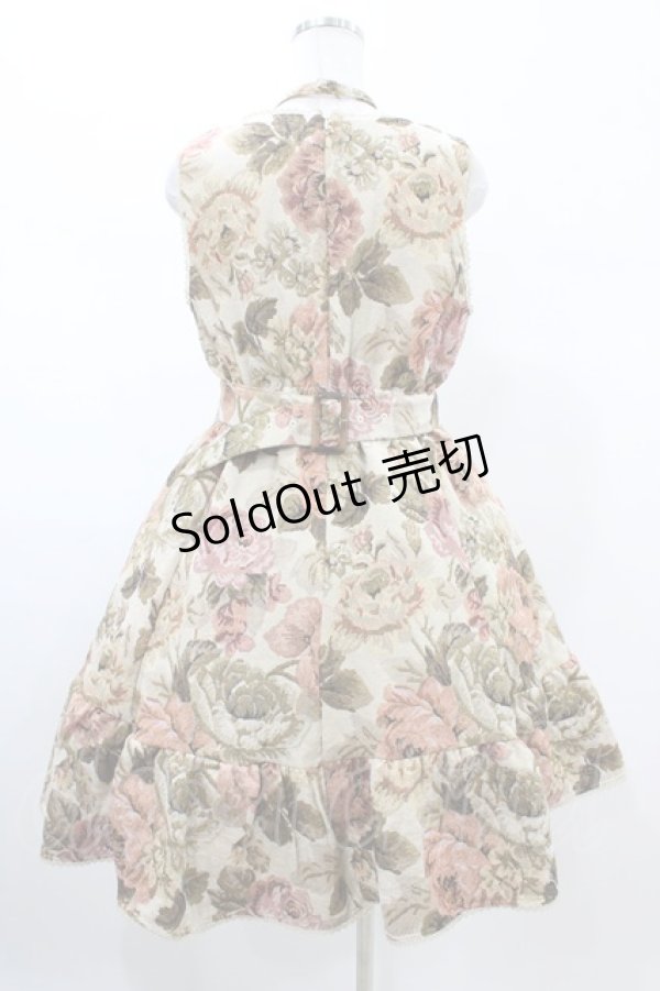 画像2: Kurumi Collaboration / TT*KRMゴブランジャンパースカート LL ベージュ H-26-02-06-027-0-OP-NS-ZH (2)