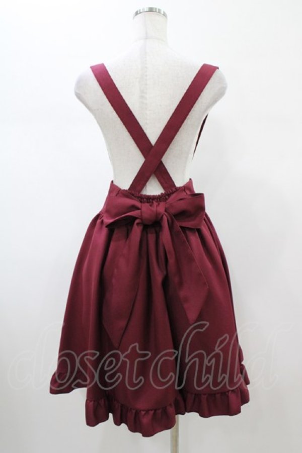 画像2: Amavel / サスペンダースカート Free ワイン H-26-02-06-032-CA-SK-NS-ZH (2)