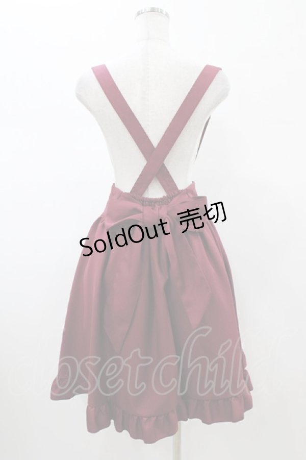 画像2: Amavel / サスペンダースカート Free ワイン H-26-02-06-032-CA-SK-NS-ZH (2)