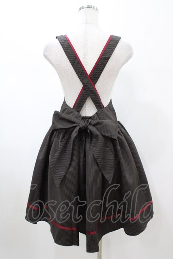 画像2: Amavel / ストライプスカート Free ブラウン H-26-02-06-033-CA-SK-NS-ZH (2)