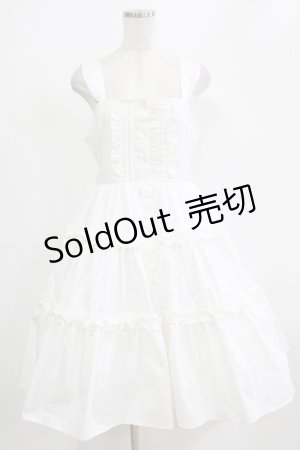 画像: Alice Mashiro / 眞白ありす/フリルジャンパースカート L オフ H-26-02-07-001-PU-OP-NS-ZH