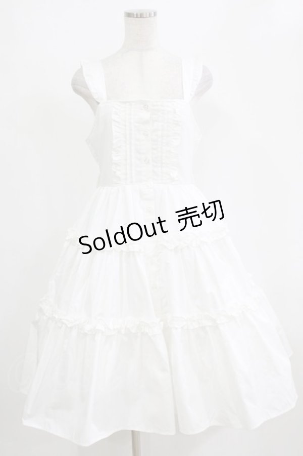 画像1: Alice Mashiro / 眞白ありす/フリルジャンパースカート L オフ H-26-02-07-001-PU-OP-NS-ZH (1)