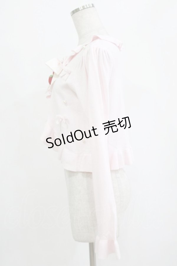 画像2: Alice Mashiro / 眞白ありす/リボンブローチニットボレロ L ピンク H-26-02-07-028-PU-TO-NS-ZH (2)