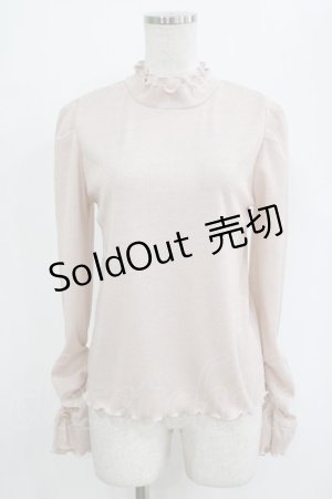 画像: axes femme / 2WAYラメリブプルオーバー Free ピンク H-26-02-07-029-AX-TO-NS-ZH