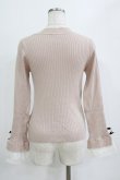 画像3: axes femme / リボンデザインラメニットプルオーバー Free ベージュ H-26-02-07-030-AX-TO-NS-ZH (3)