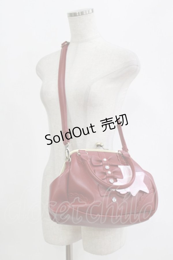 画像1: virally / 星名桜子/がま口バッグ  レッド H-26-02-07-034-PU-BG-NS-ZH (1)