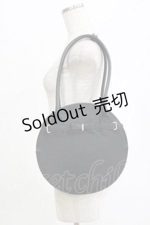 画像: m petit by misako / AMサークルリボントート  ブラック H-26-02-07-037-LO-BG-NS-ZH