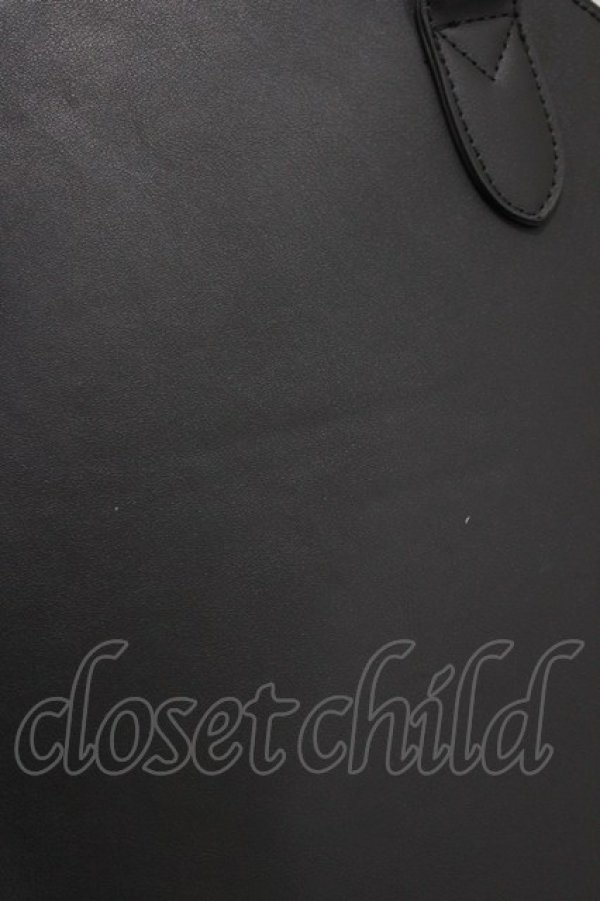 画像4: m petit by misako / AMサークルリボントート  ブラック H-26-02-07-037-LO-BG-NS-ZH (4)