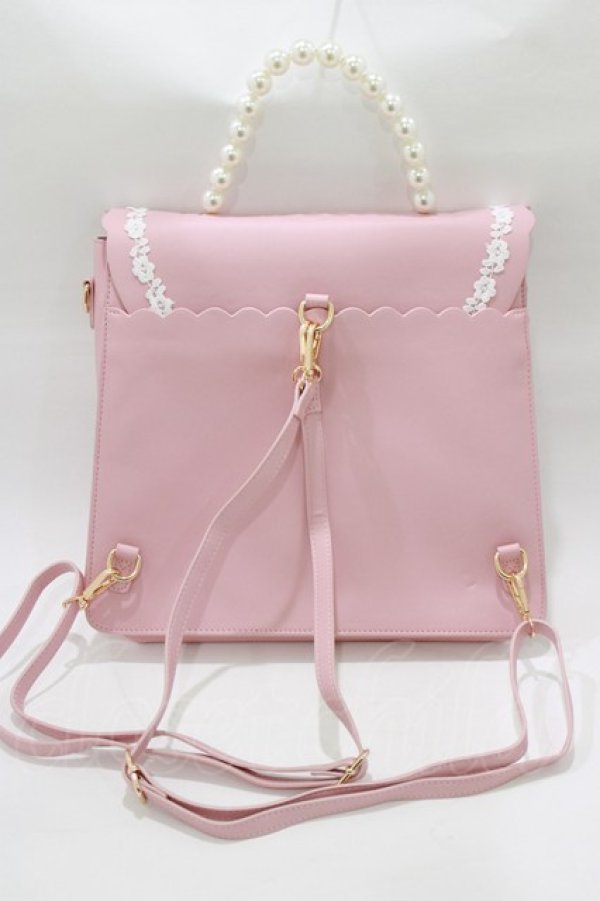 画像3: Eri Aino's collaboration / シャーロットの水曜日3WAY BAG  ピンク H-26-02-07-040-PU-BG-NS-ZH (3)