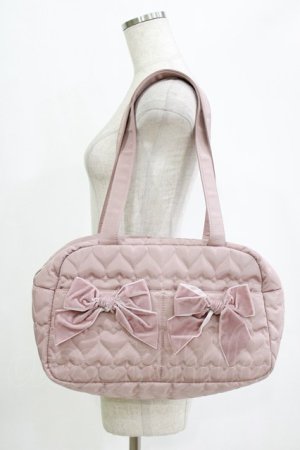 画像: m petit by misako / AM*ハートキルティングB  ピンク H-26-02-07-042-LO-BG-NS-ZH