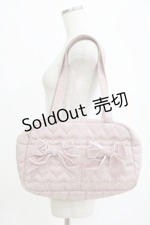 画像: m petit by misako / AM*ハートキルティングB  ピンク H-26-02-07-042-LO-BG-NS-ZH