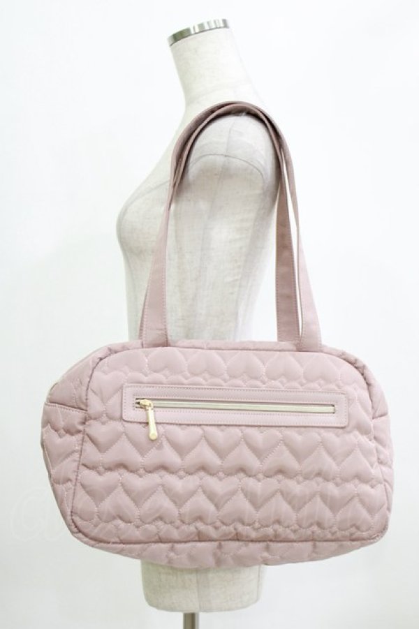 画像2: m petit by misako / AM*ハートキルティングB  ピンク H-26-02-07-042-LO-BG-NS-ZH (2)