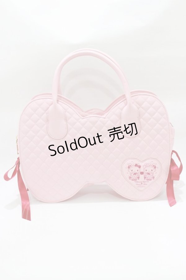 画像1: LOLITAその他 / Hello Kitty×Dolly Mix/リボンハンドバッグ  ピンク H-26-02-07-046-LO-BG-NS-ZH (1)