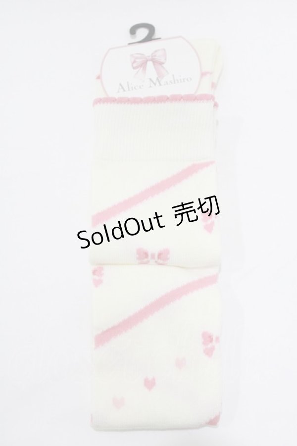 画像1: Alice Mashiro / 眞白ありす/ECMAOVKリボンハート  オフ/ピンク H-26-02-07-054-PU-ZA-NS-ZH (1)