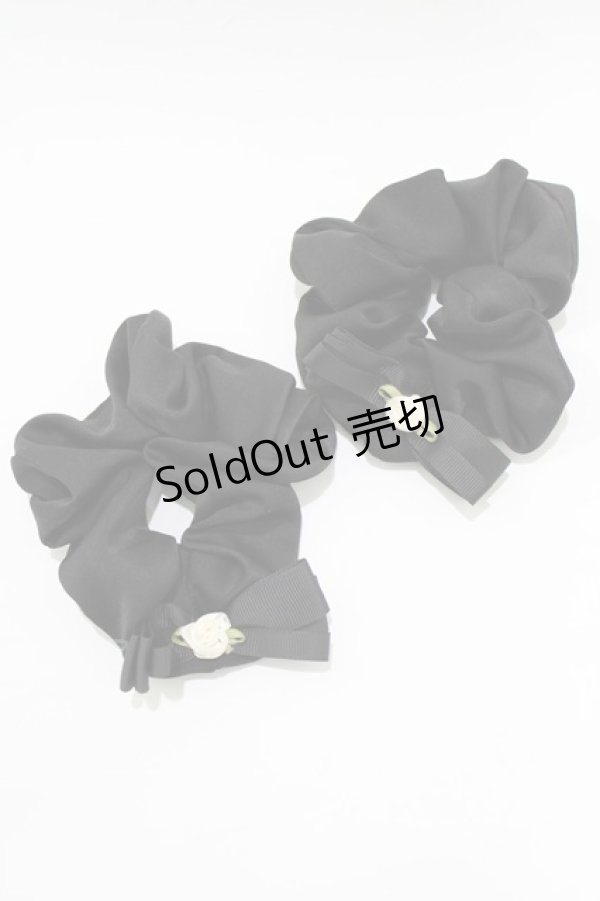 画像1: m petit by misako / AM*NI2Pレースシュシュ  ブラック H-26-02-07-058-LO-ZA-NS-ZH (1)