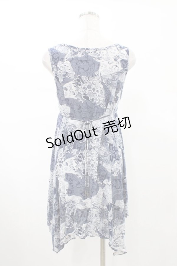 画像2: Rozen Kavalier / プリントノースリーブチュニック  ネイビー H-26-02-07-1029-OO-TO-KB-ZH (2)