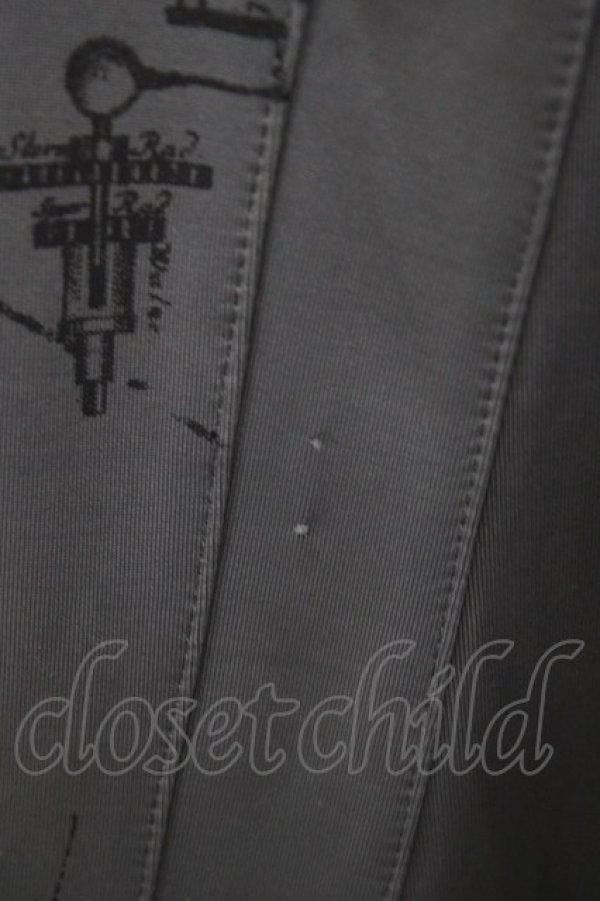 画像5: Ozz conte / プリント切替ZIPロングジレ  グレー H-26-02-07-1031-OO-TO-KB-ZH (5)