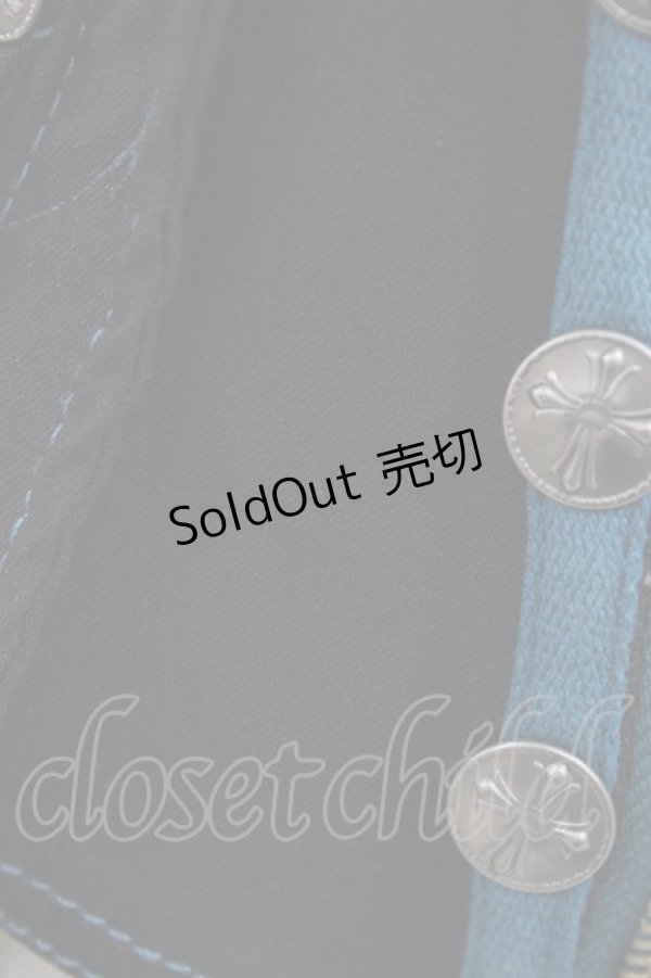 画像4: Ozz Croce / チェーンチャーム付ZIPベスト  黒 H-26-02-07-1032-OO-TO-KB-ZH (4)