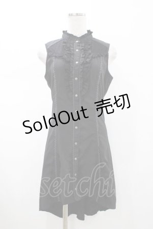 画像: Ozz oneste / フィッシュテールロングノースリーブブラウス  ブラック H-26-02-07-1034-OO-BL-KB-ZH