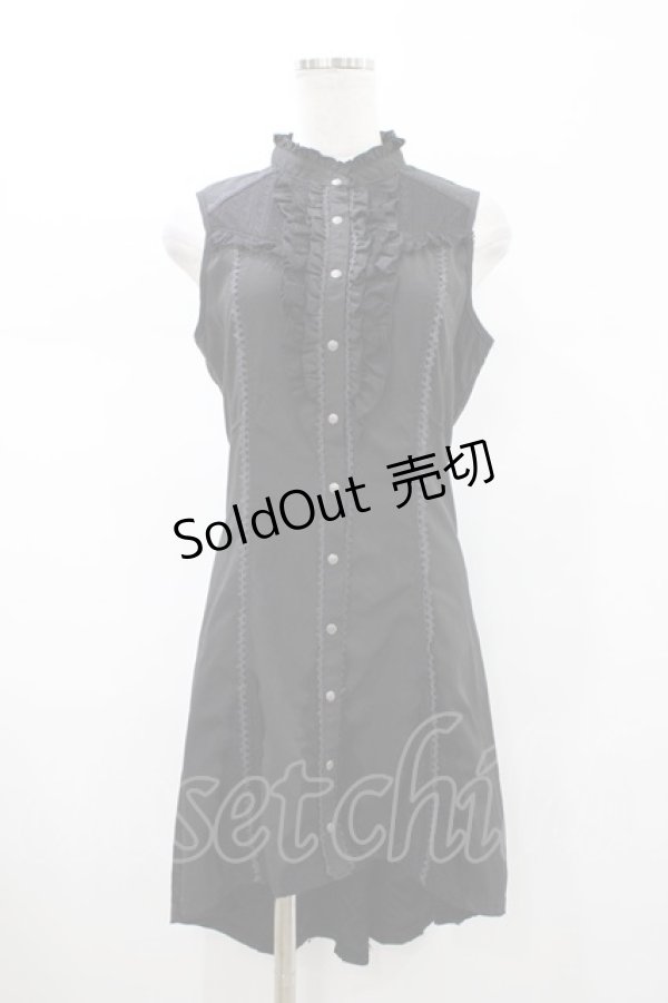 画像1: Ozz oneste / フィッシュテールロングノースリーブブラウス  ブラック H-26-02-07-1034-OO-BL-KB-ZH (1)