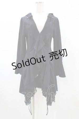 画像: Ozz oneste / フラッフィーリブカーディガン  ブラック H-26-02-07-1037-OO-TO-KB-ZH