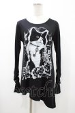 画像1: SEX POT ReVeNGe / プリントロングカットソー  ブラック H-26-02-07-1039-SP-TO-KB-ZH (1)