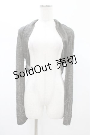 画像: Rozen Kavalier / バック刺繍ニットボレロ  グレー H-26-02-07-1043-OO-TO-KB-ZH