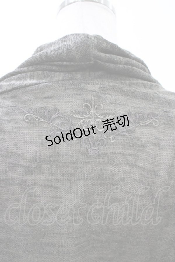 画像3: Rozen Kavalier / バック刺繍ニットボレロ  グレー H-26-02-07-1043-OO-TO-KB-ZH (3)