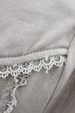 画像4: Ozz oneste / 薔薇刺繍レースアップカットソー  ベージュ H-26-02-07-1045-OO-TO-KB-ZH (4)
