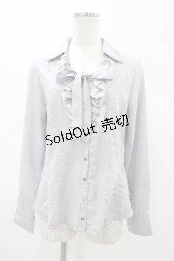 画像1: Rozen Kavalier / バック刺繍ブラウス  サックス H-26-02-07-1046-OO-BL-KB-ZH (1)