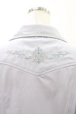 画像3: Rozen Kavalier / バック刺繍ブラウス  サックス H-26-02-07-1046-OO-BL-KB-ZH (3)