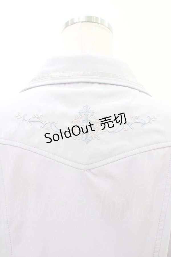 画像3: Rozen Kavalier / バック刺繍ブラウス  サックス H-26-02-07-1046-OO-BL-KB-ZH (3)