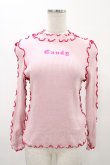 画像1: Candy Stripper / CANDY RIBトップス  ピンク H-26-02-07-1047-PU-TO-KB-ZH (1)