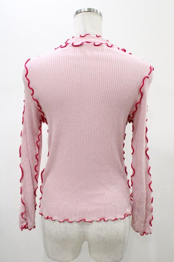 画像2: Candy Stripper / CANDY RIBトップス  ピンク H-26-02-07-1047-PU-TO-KB-ZH (2)